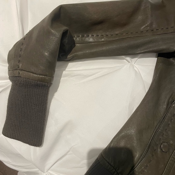 Mackage Aritiza Leather Bomber Jacket - Picture 3 of 4